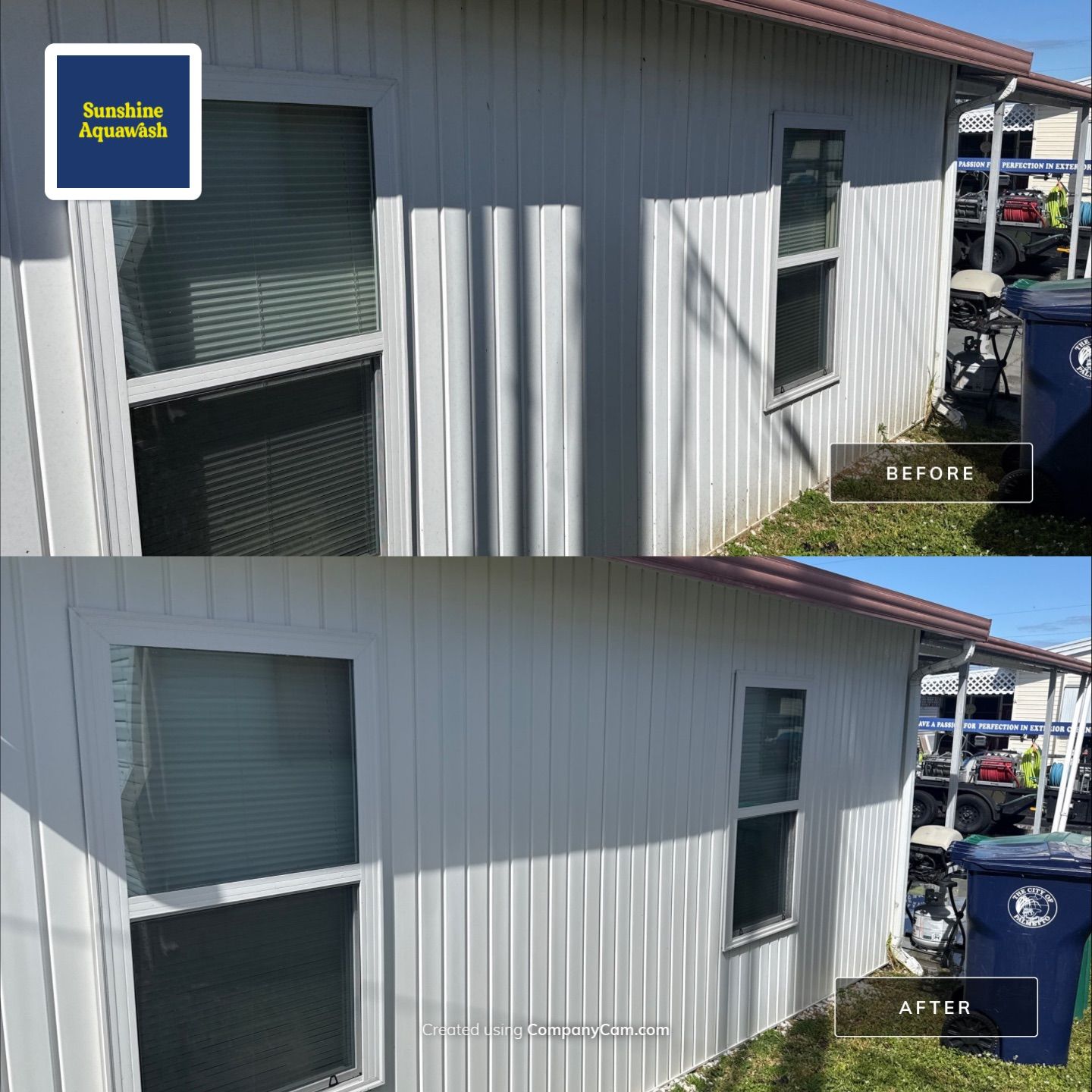 Mobile Home Wash in the Palmetto Mobile Home Club by Sunshine AquaWash