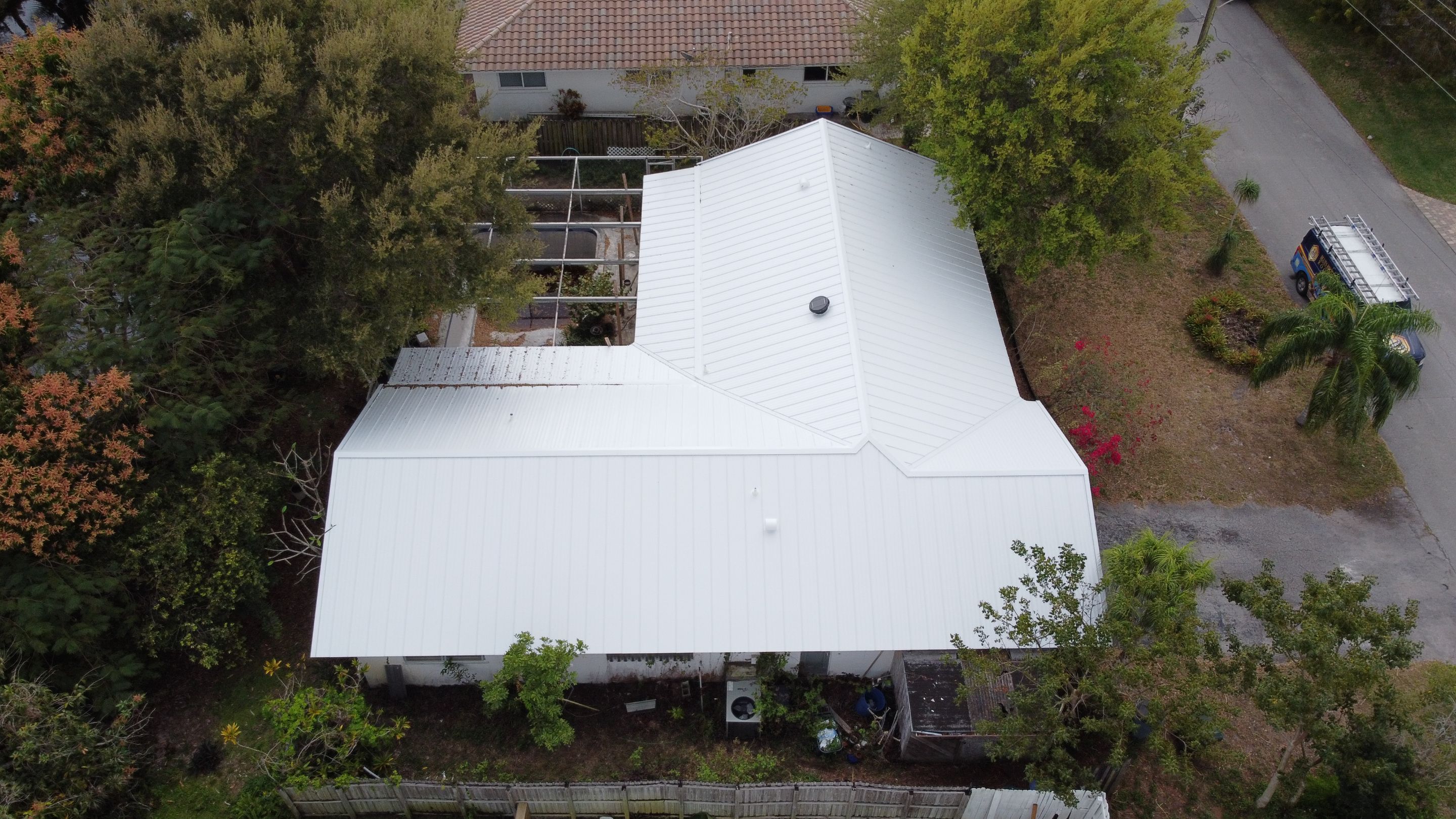 Residential Roofing Installation using 1" Nail strip metal roof by BLUES BROTHERS ROOFING