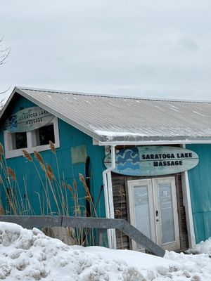 Saratoga Lake Massage Custom Board Sign