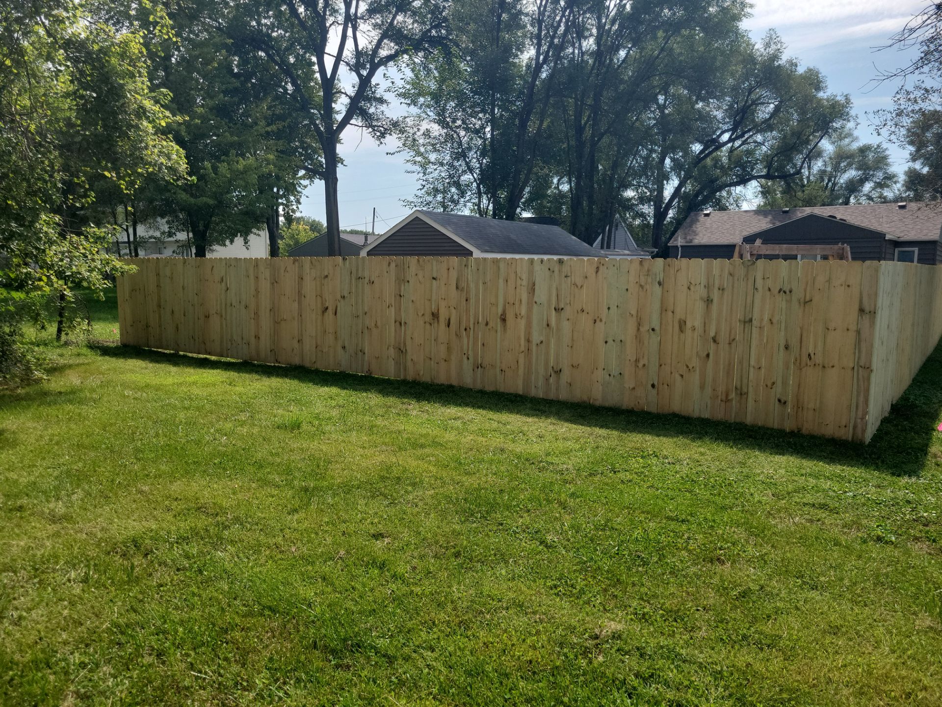 Treated Pine Privacy and Picket Fence Installation in Evansdale by Perfect Picket Fence and Stain
