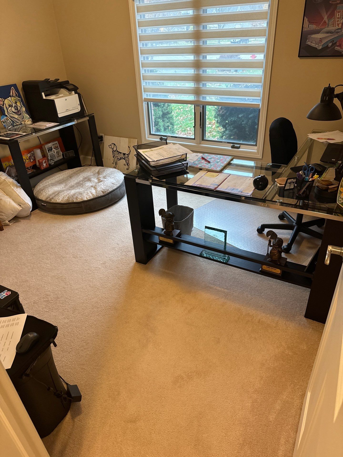 New Red Oak Natural bedroom and hall  by Ann Arbor Hardwoods 