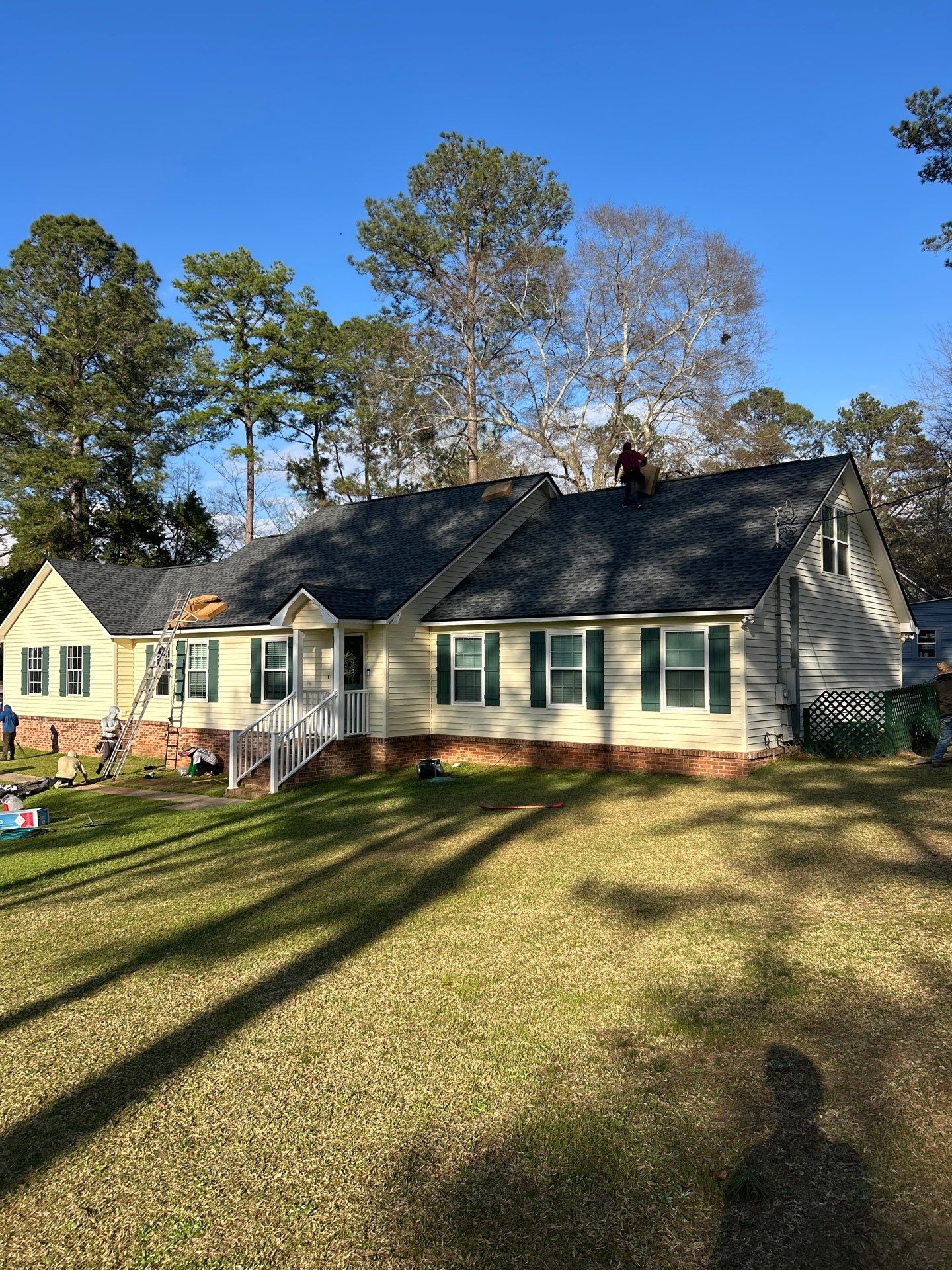 Residential Roof Replacement using GAF HDZ - Charcoal shingles by Elite Roofing LLC