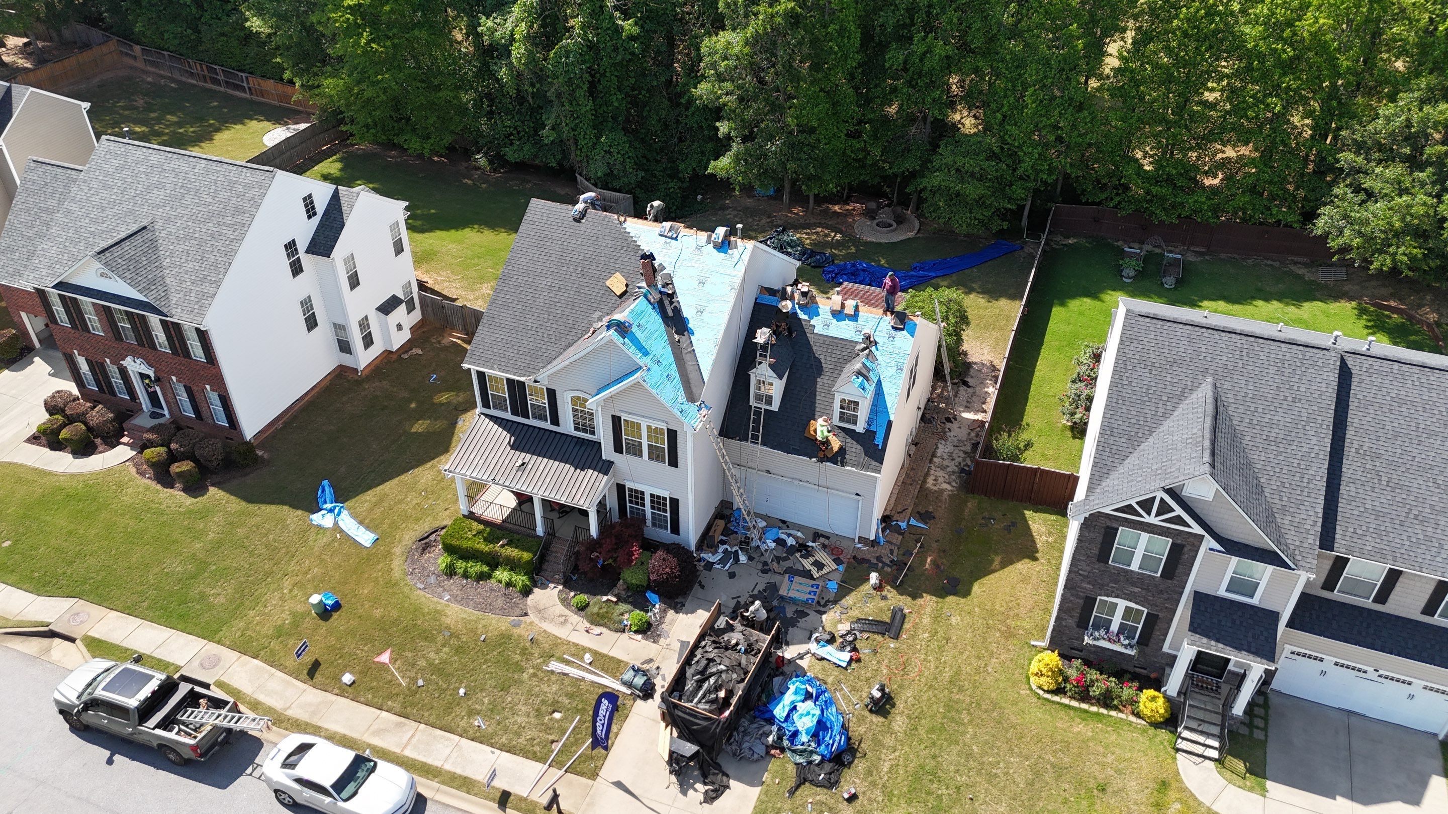 Full Asphalt Shingle Roof Replacement in Simpsonville, South Carolina by Roofers LLC