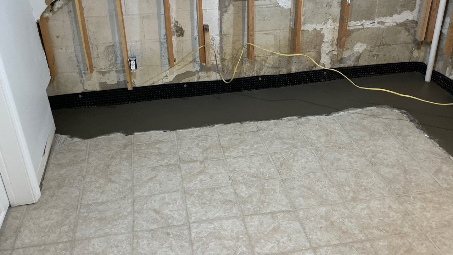 Drain Tile in Minneapolis for Kristen & Taylor by Waterproofing Northeast