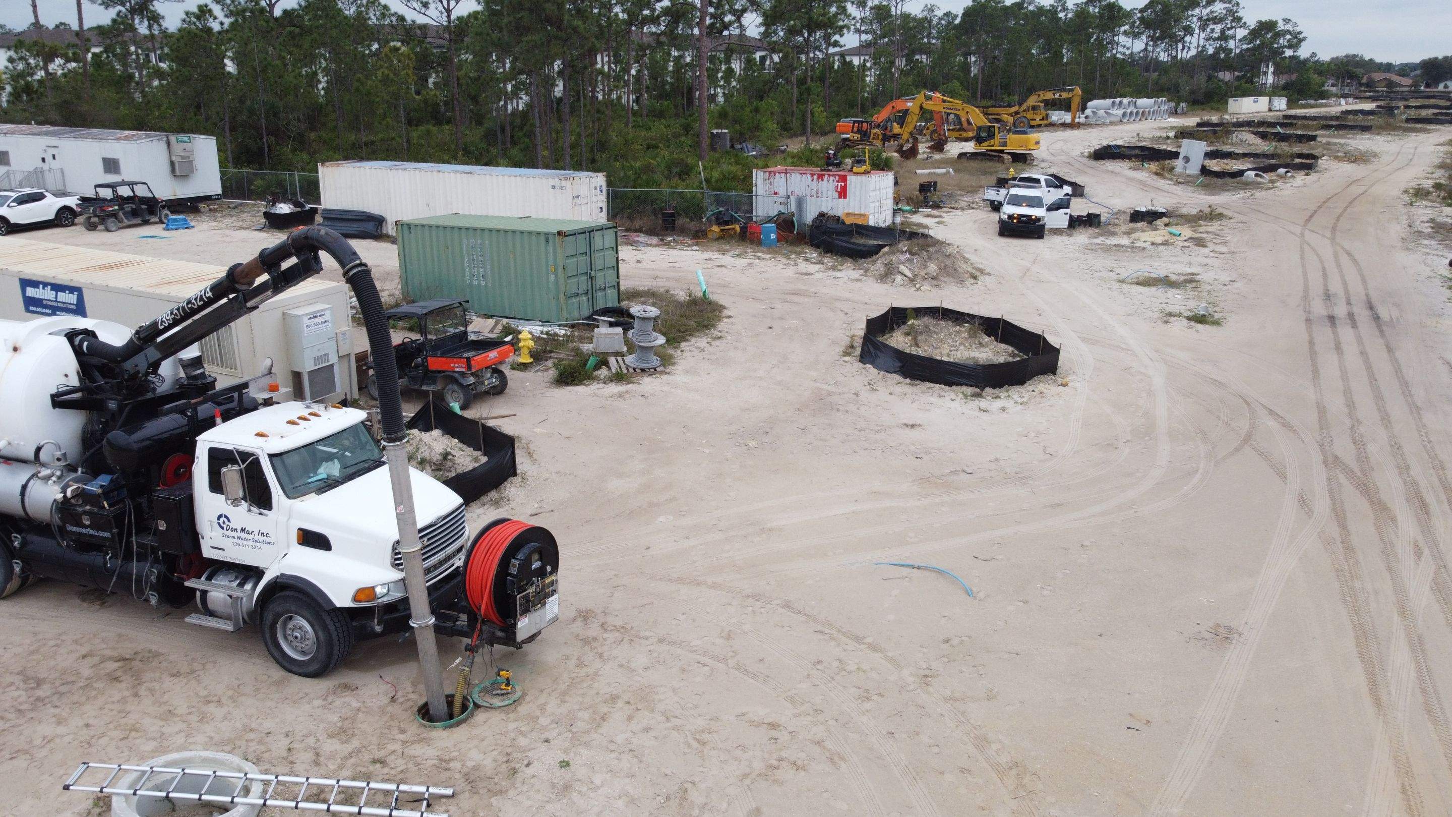 New Residential Construction Community Sewer System Cleaning by APS Power & Water