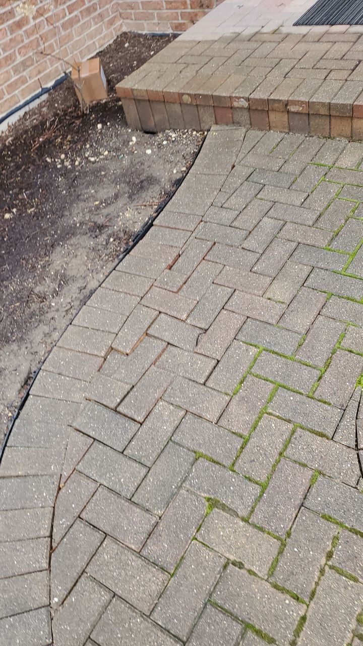 Brick paver clean, sand and seal.  using Surebond SB-1300 by Northern Power Washing LLC.