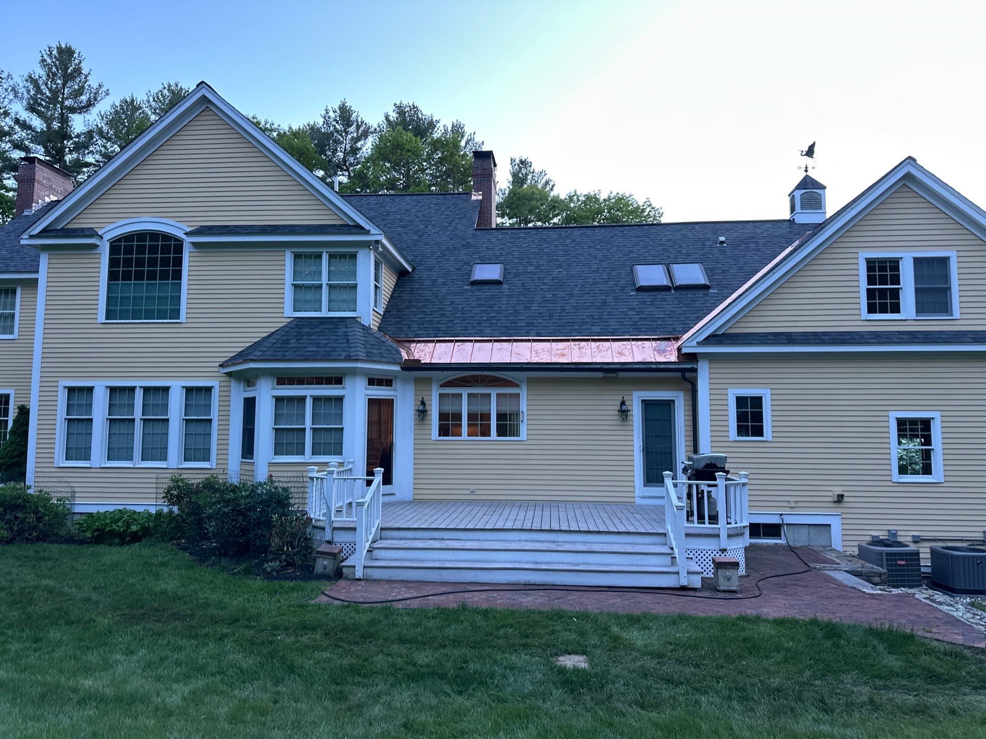 Roof Replacement with Owens Corning Shingles and Copper Flashing by Mighty Dog Roofing of Greater Middlesex County