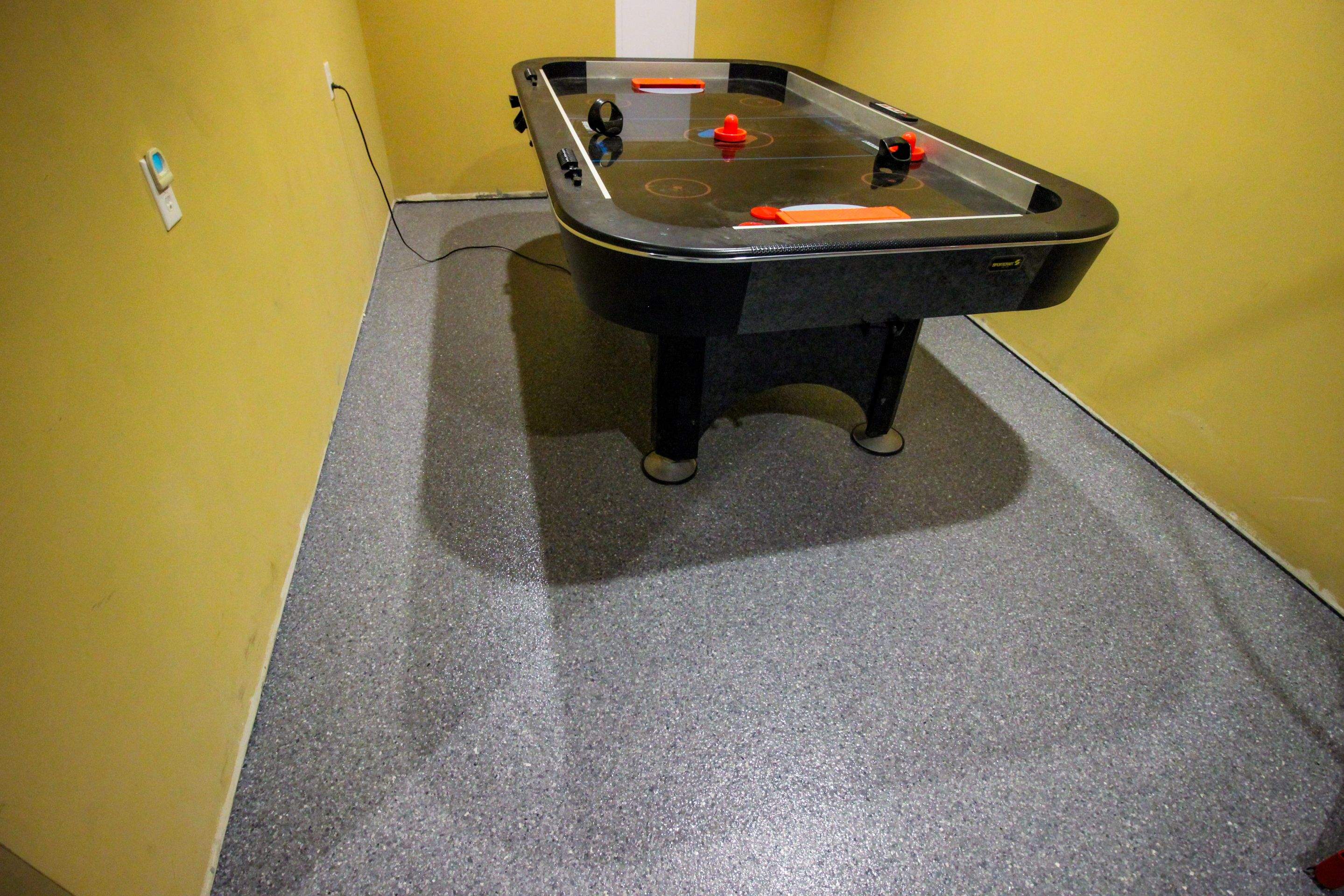 Basement Floor using Granite by Your1DayFloor.com