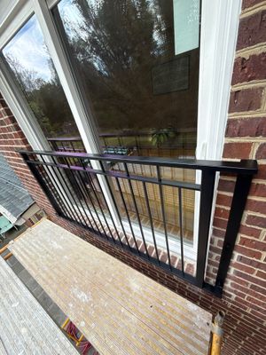 Modern Minimalist Exterior Balcony Railing – Residential Enhancement – Potomac, MD