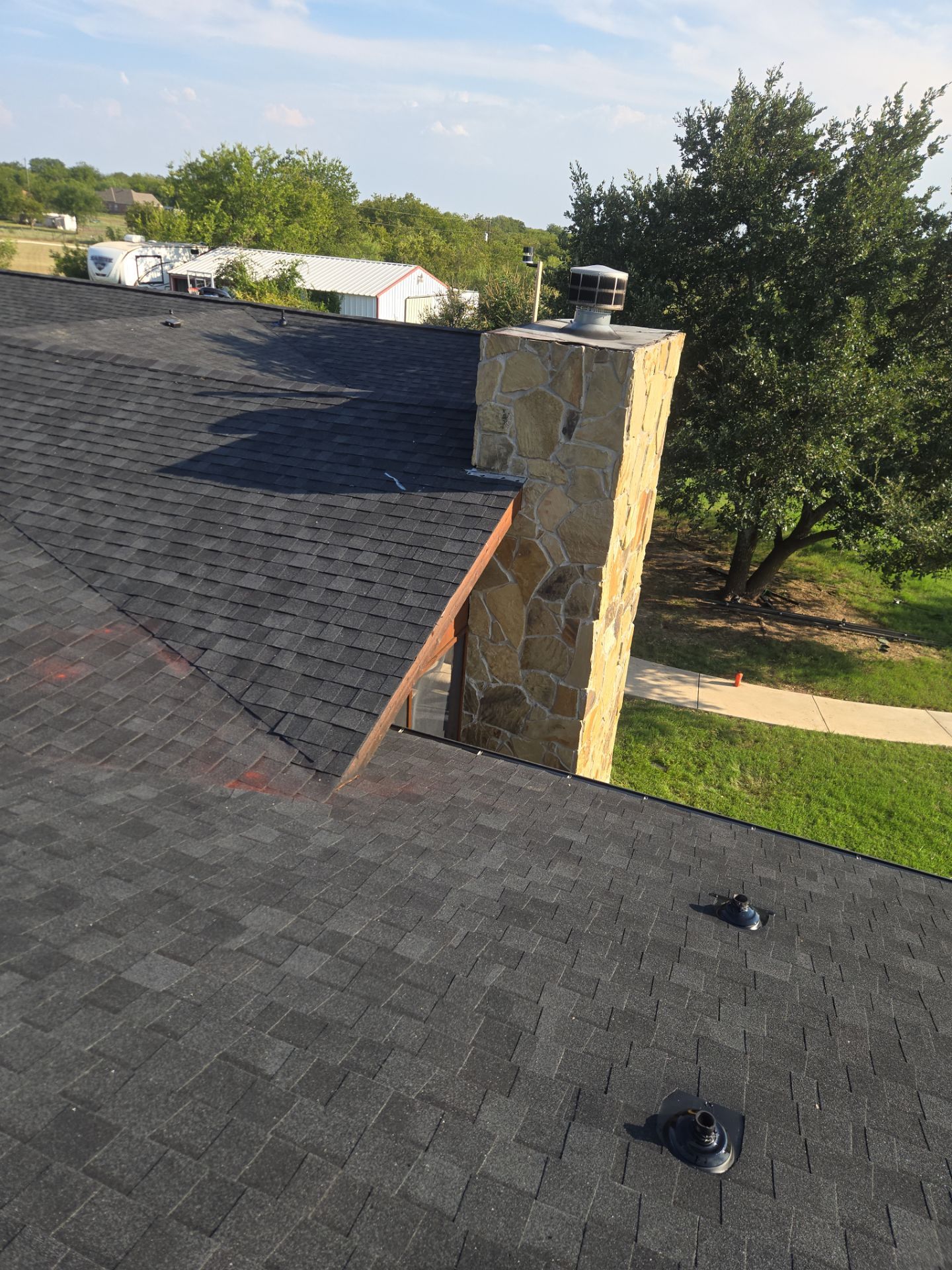 Project in Justin by Lonestar Roofing and Restoration LLC.