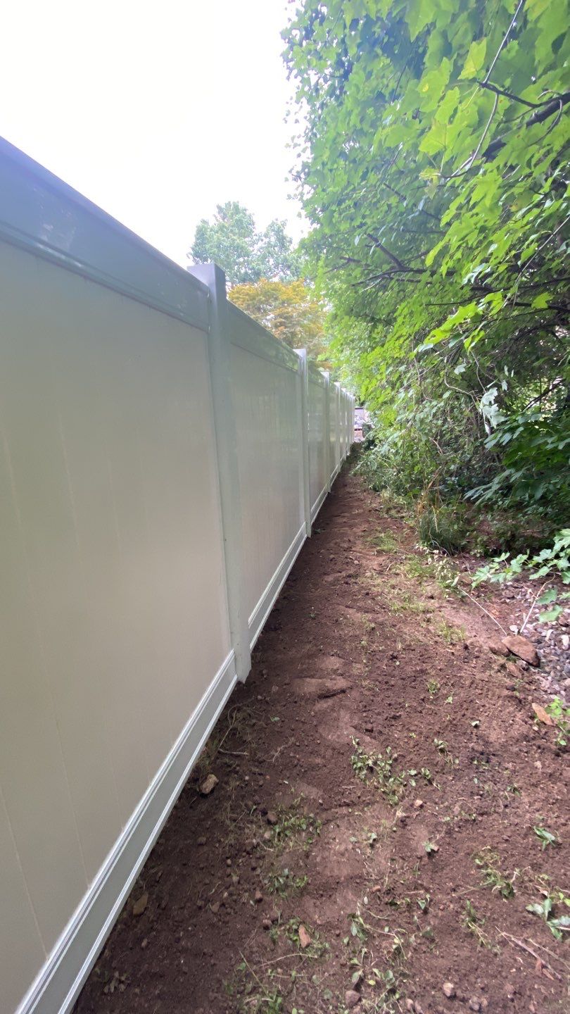Fence Installation using Vinyl Fence 6ft Privacy by A Plus Exterior
