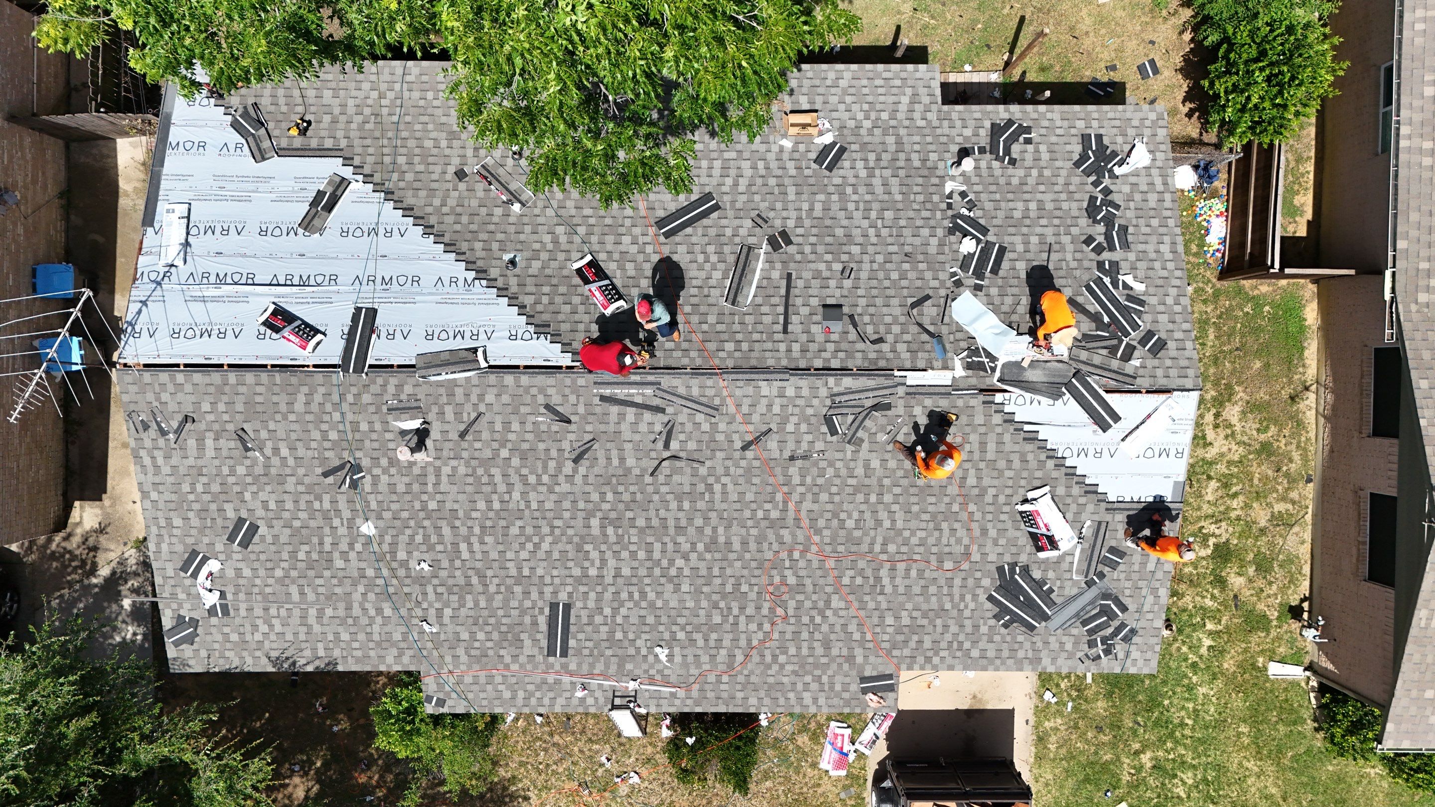 Asphalt Shingle Full Roof Replacement and Re-Decking in Arlington by Armor Roofing | Exteriors
