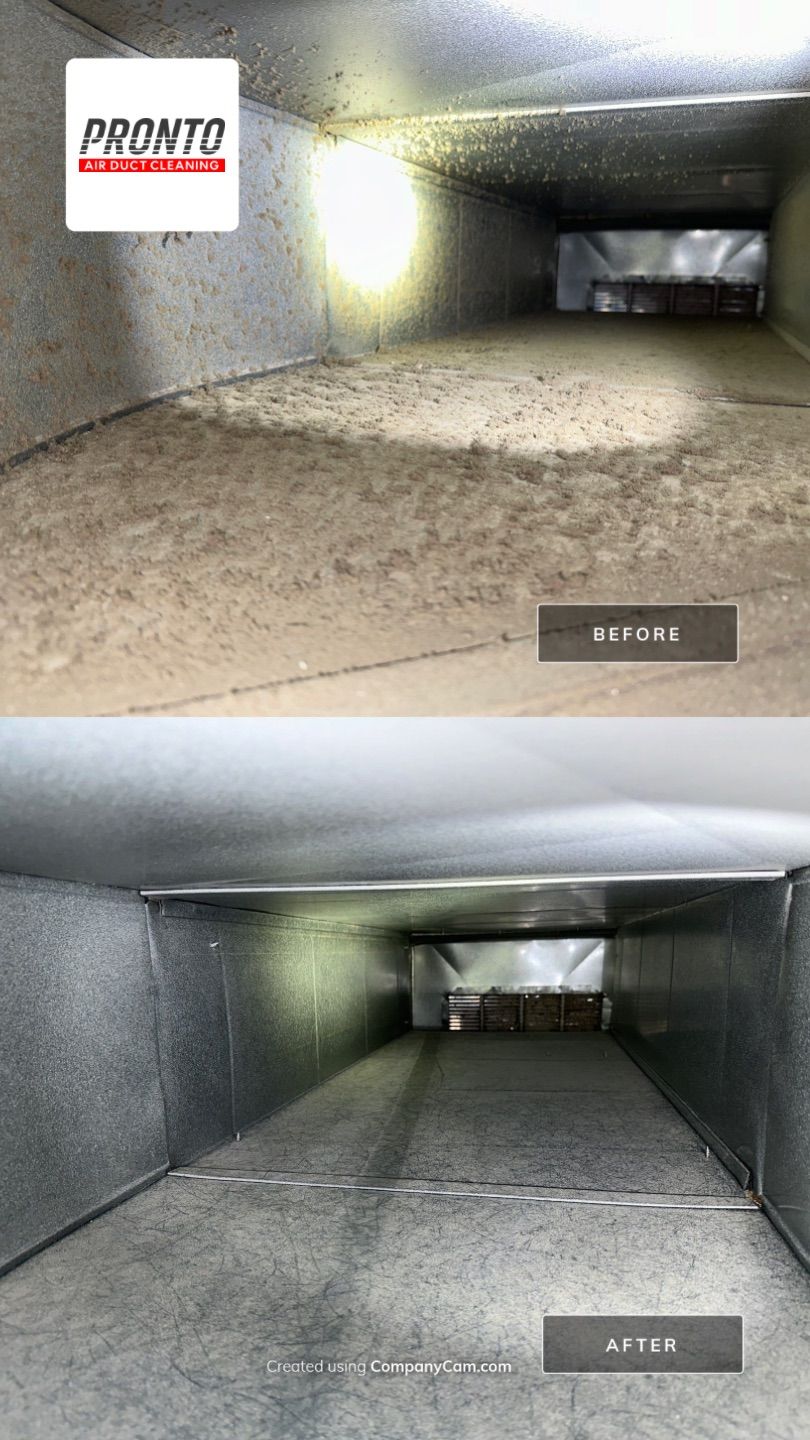 Air duct cleaning using Hypervac by Pronto Air Duct Cleaning