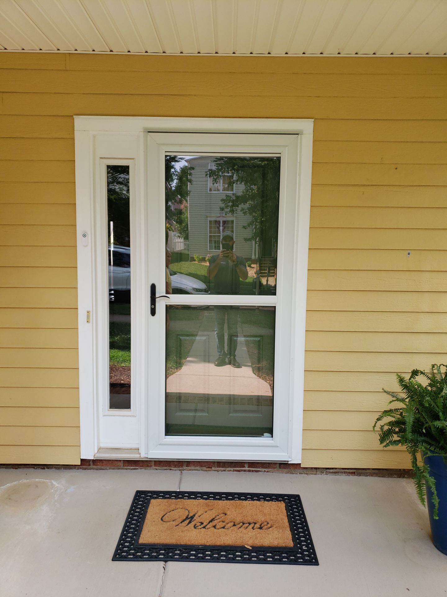 Door Refresh! Painting & New Screen Door by A Step Above Handy LLC 