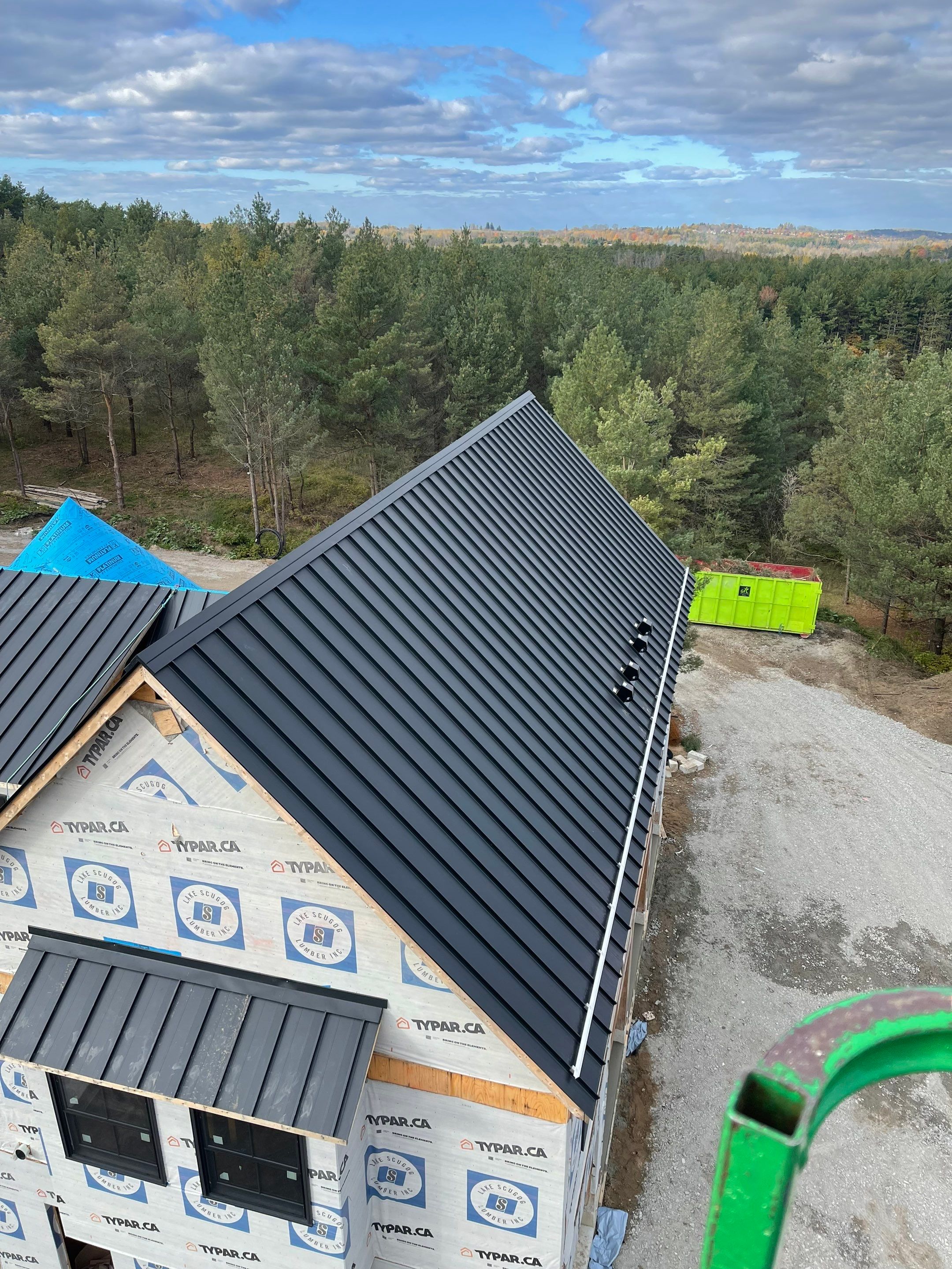 New Home Construction using 16" Standing Seam Panels by Jay Carter Roofing & Sheet Metal