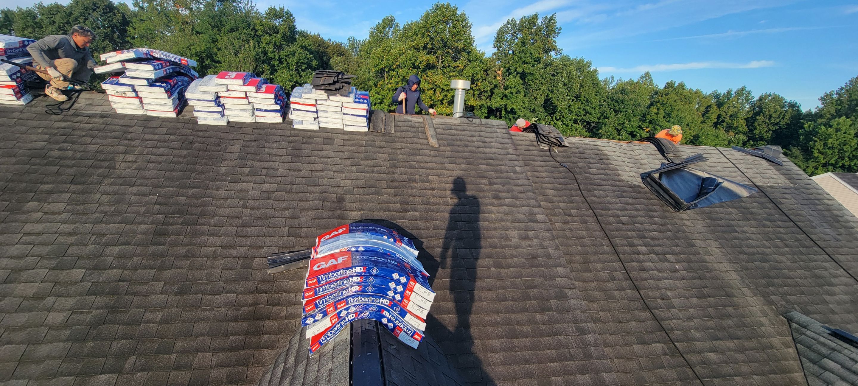 Roof Installation using GAF Timberline HDZ by ExteriorPros