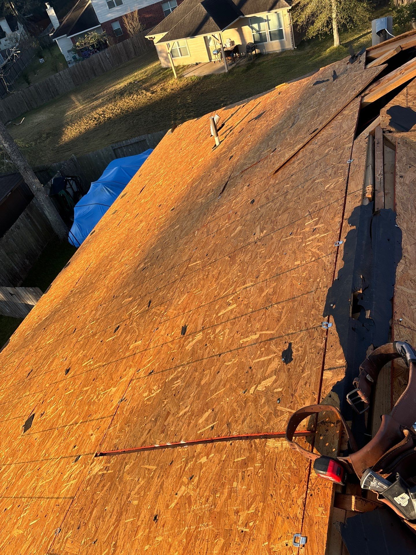 Residential Roofing Installation using Owen's Corning Duration (Lifetime) Shingles by Roof Repair Company