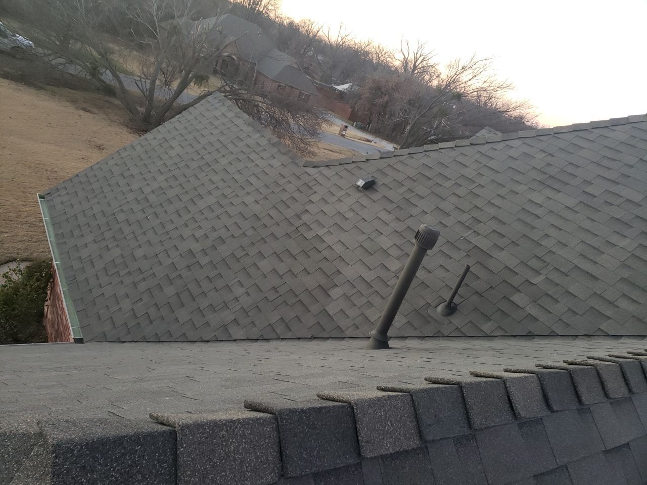 roof and vent replacement in Blanchard by McCann's Roofing and Construction