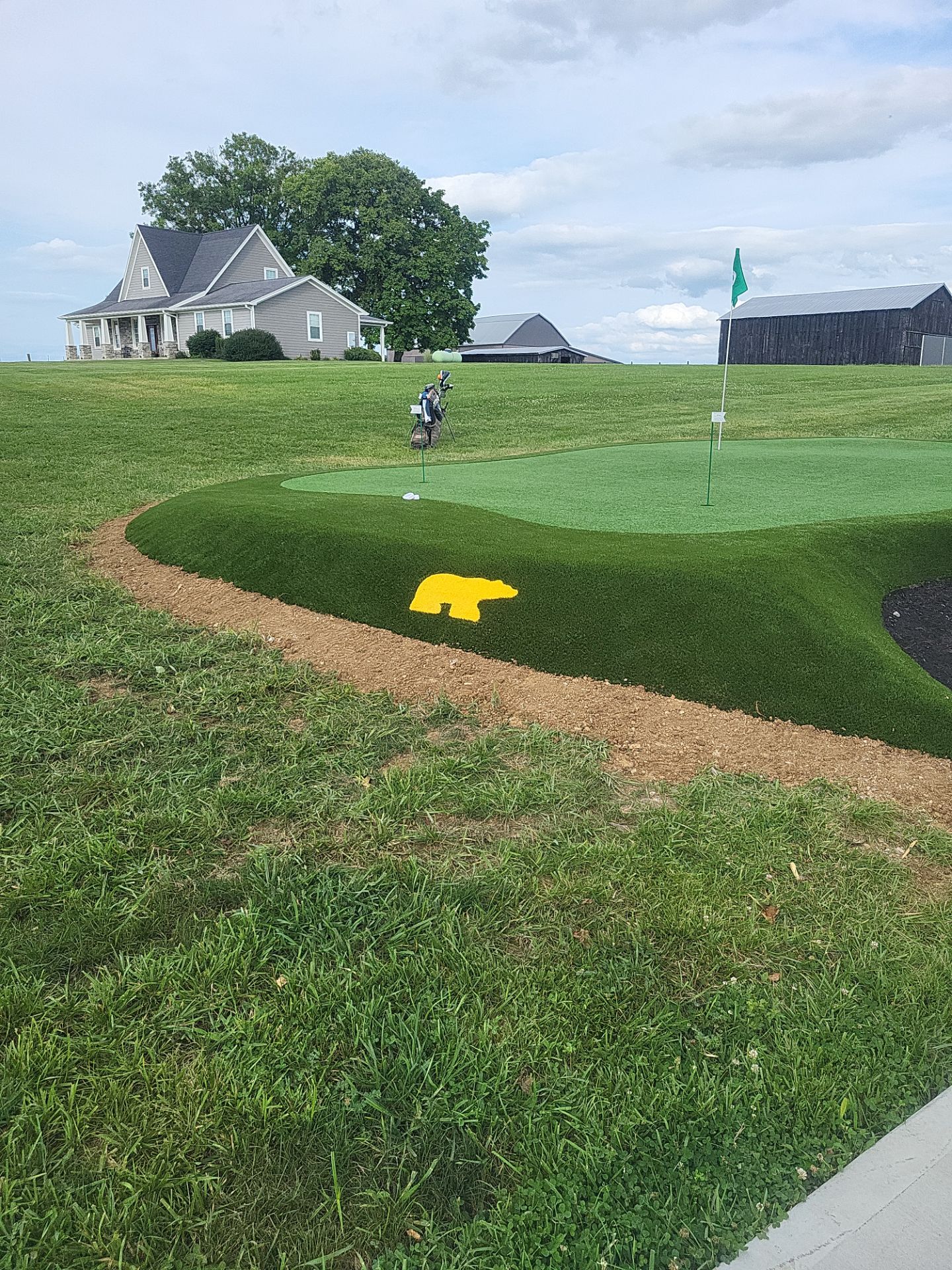 Custom Backyard Putting Green in Felicity by Southwest Greens Midwest