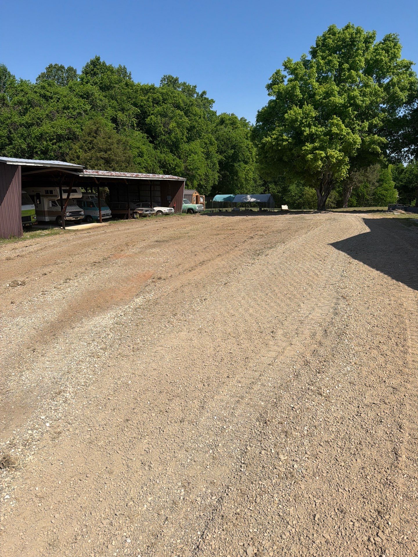 Gravel Driveway Grading and Lot Leveling in Lexington by Four Oaks Grading and Septic, LLC