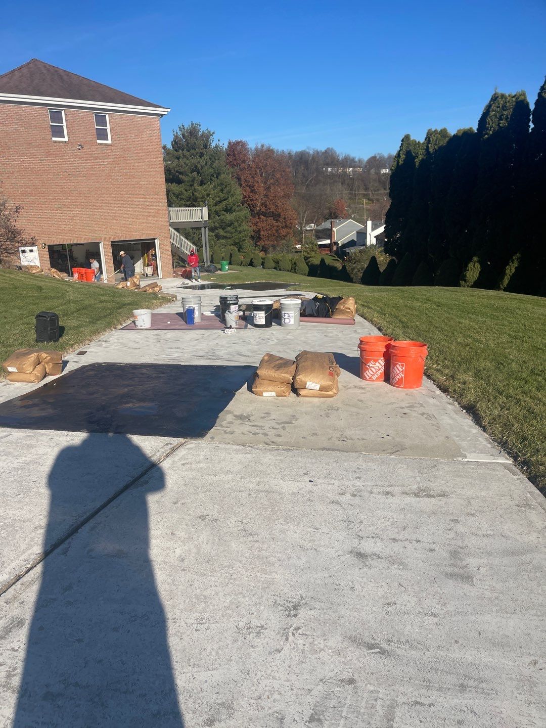 Twilight Driveway Project in Bridgeville by Floors in a Day, Inc
