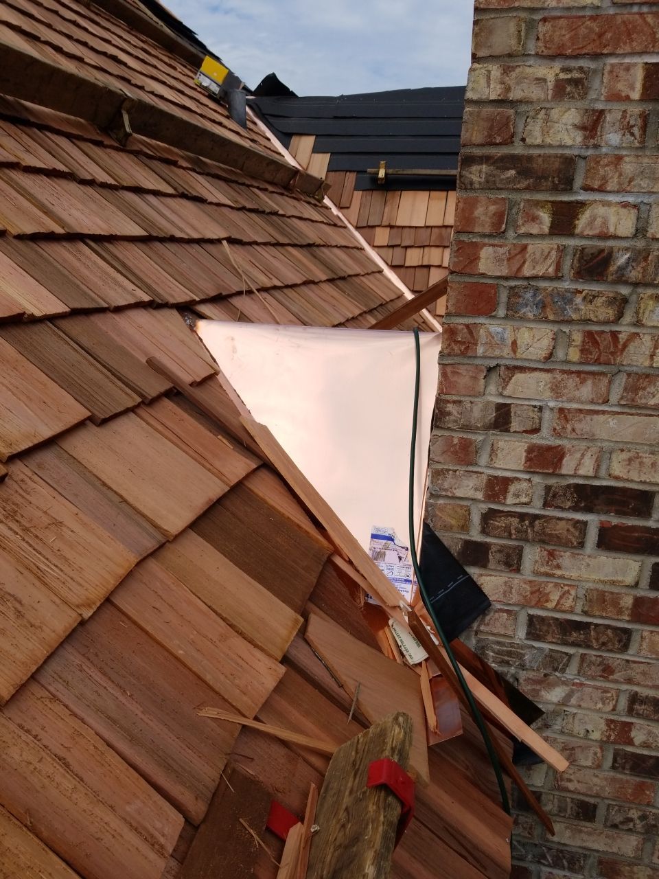 Cedar Roof Installation in Lake Forest by Custom Installations, Inc.