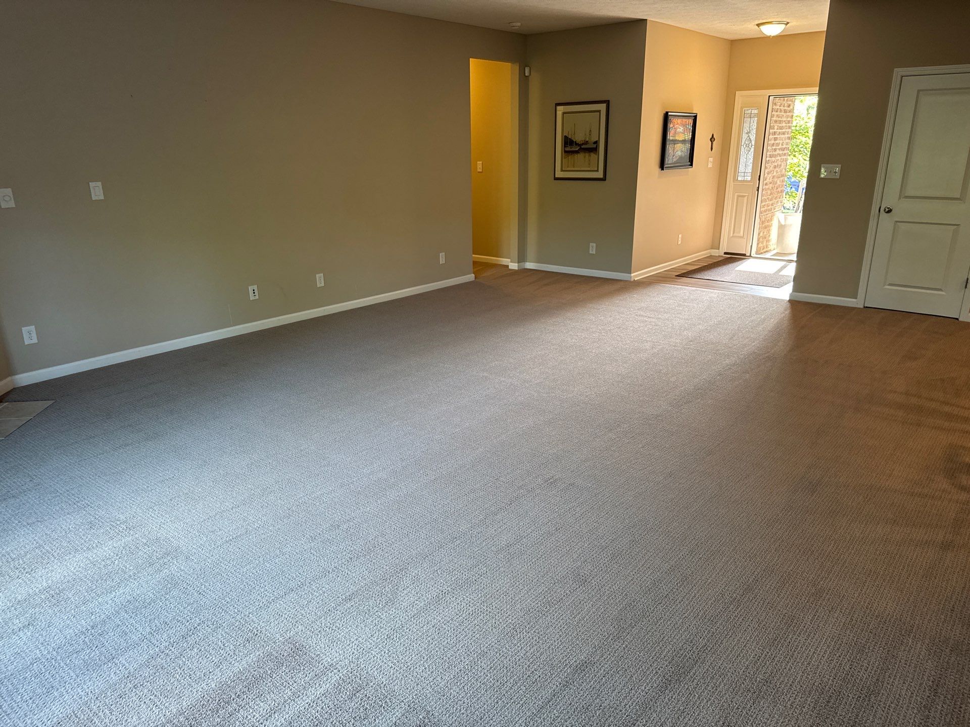 Full-Scale Fabrica Carpet and Luxury Vinyl Plank Installation in Indianapolis by Brothers Floor Covering INC.
