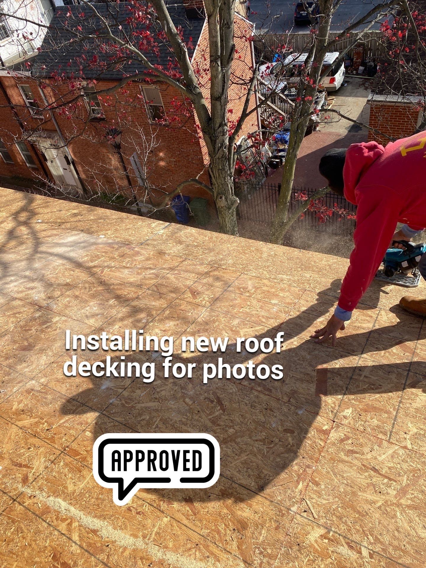 Residential Roofing Installation using Landmark Shingles by Alpha Design Services