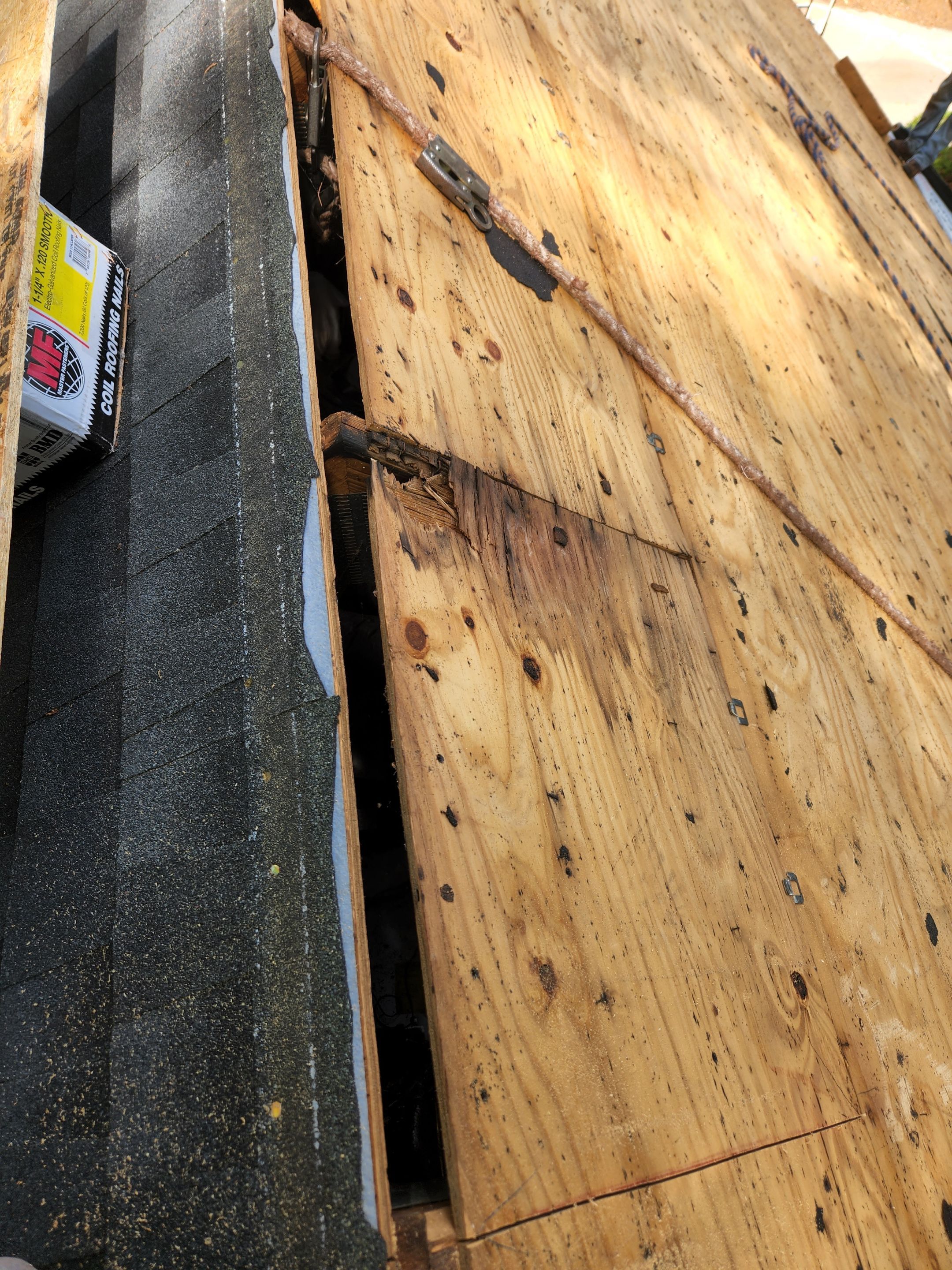 Roof Replacement using Gaf HDZ Charcoal by Just In Time Roofing and Restoration