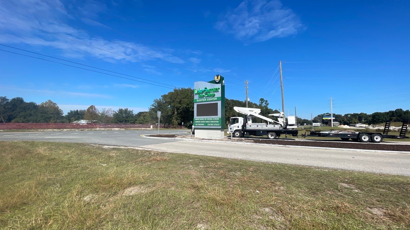 Monument Sign for Lake Sumter State College by SignCrafters