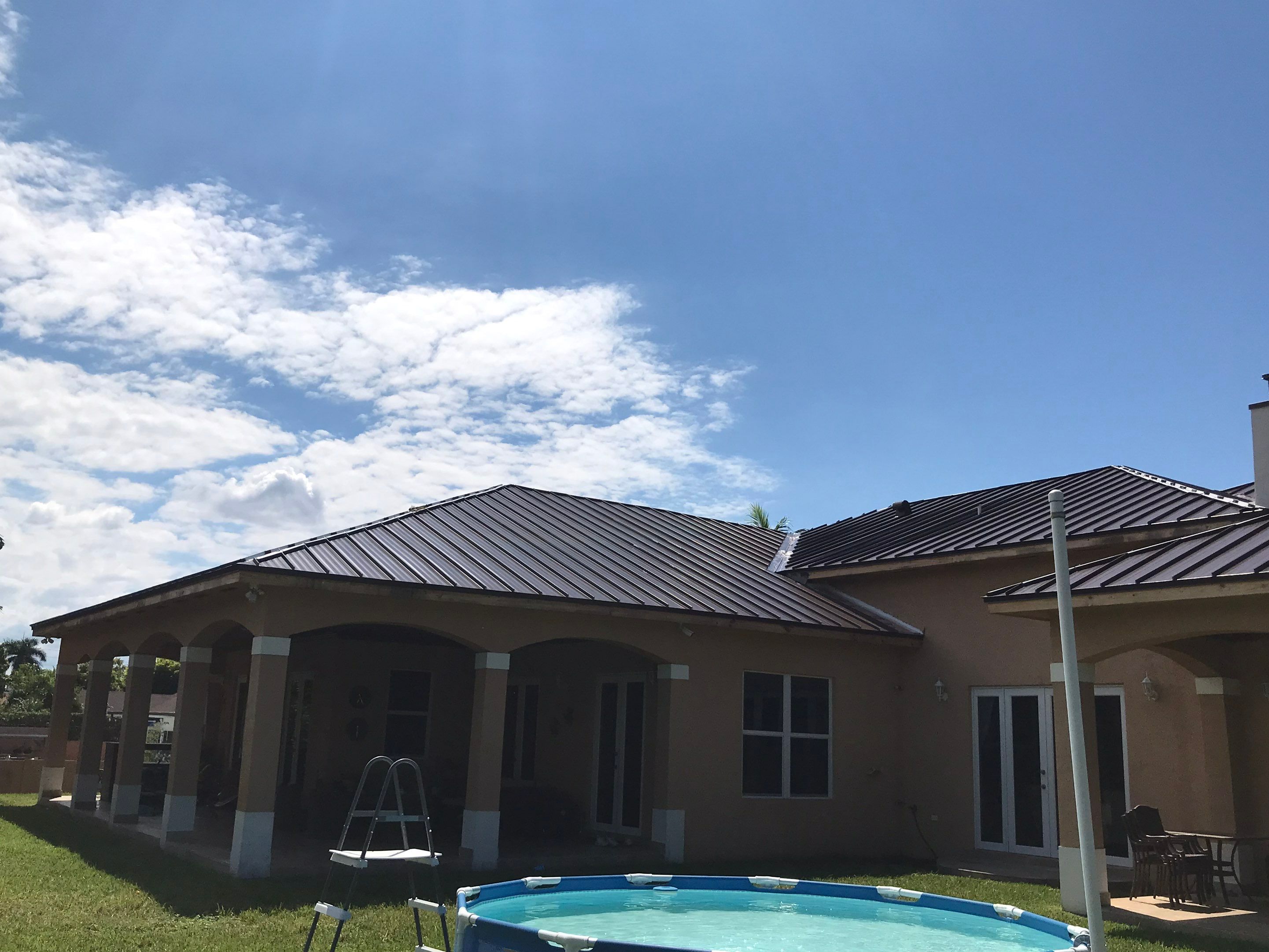 Metal Roof - Galvalume - Mansard Brown by Istueta Roofing