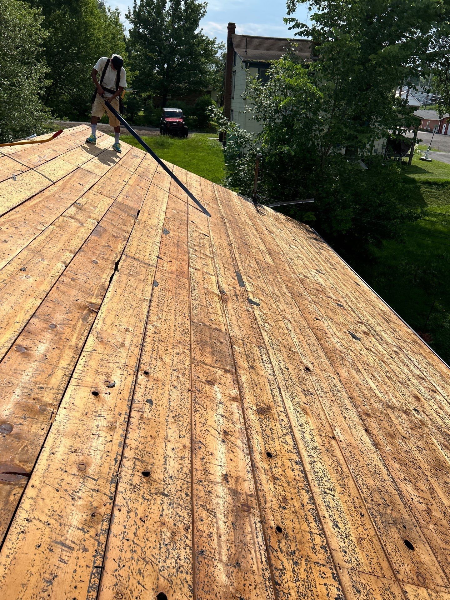 Residential Roofing Installation using GAF Timberline HDZ Oyster Grey by Rainstoppers Roofing