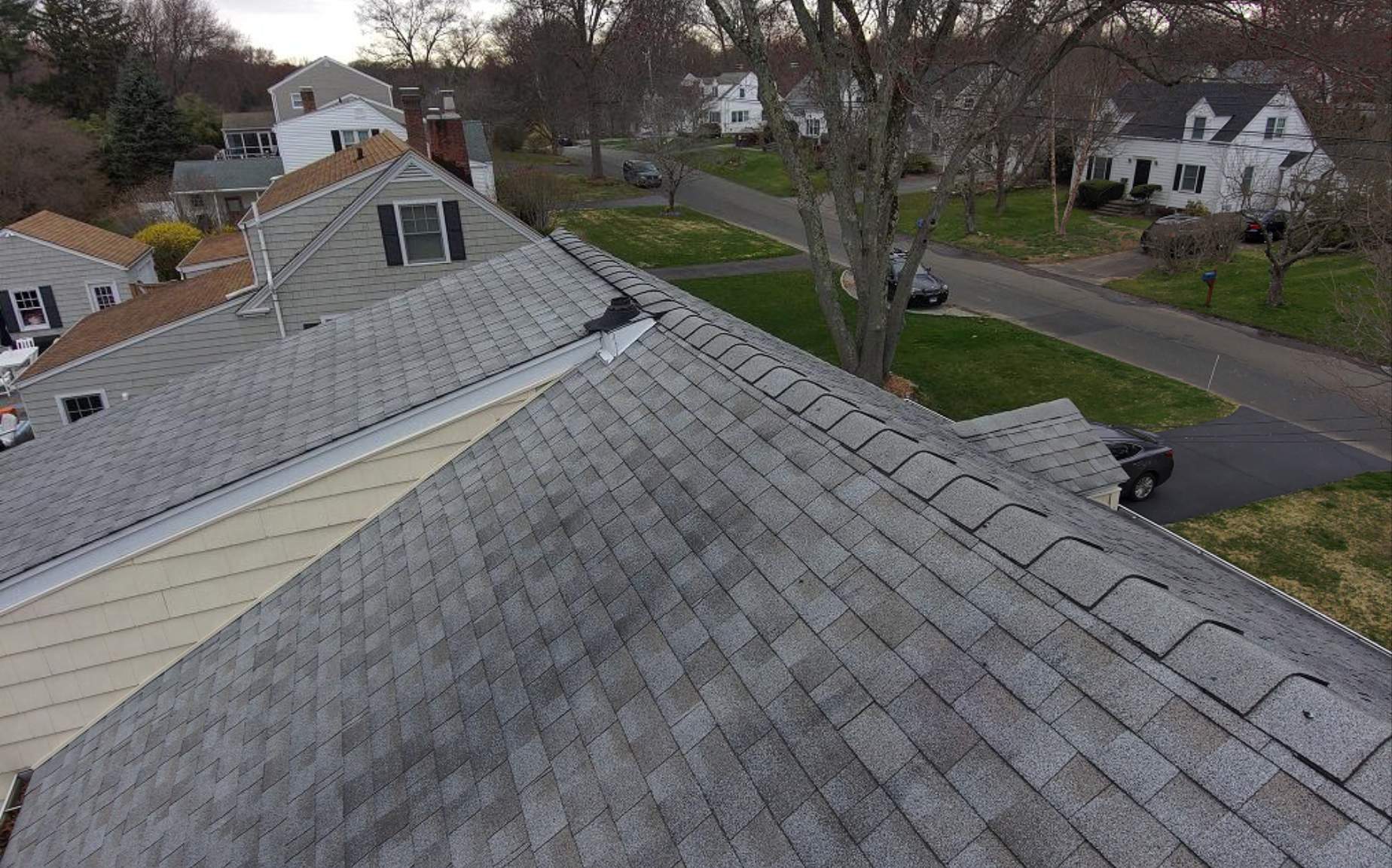 Residential Roofing Installation using Tamko Titan XT - Old English Pewter by A Plus Exterior