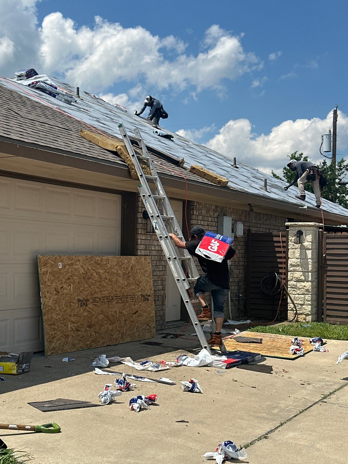 Residential Roof Replacement using GAF HDZ - Weathered Wood by Elite Roofing LLC