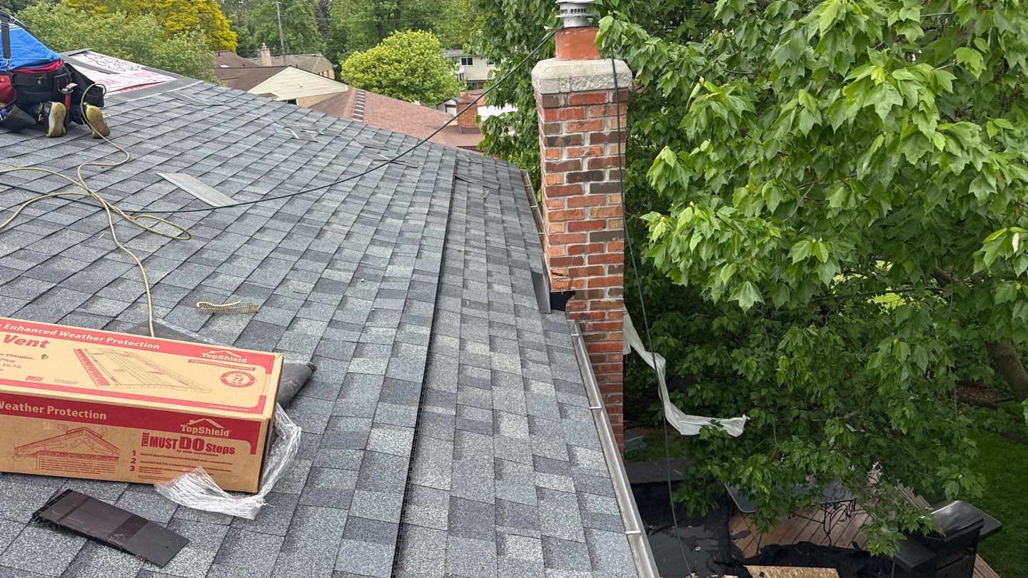 Roof Replacement using Owens Corning Estate Gray by 180 Contractors