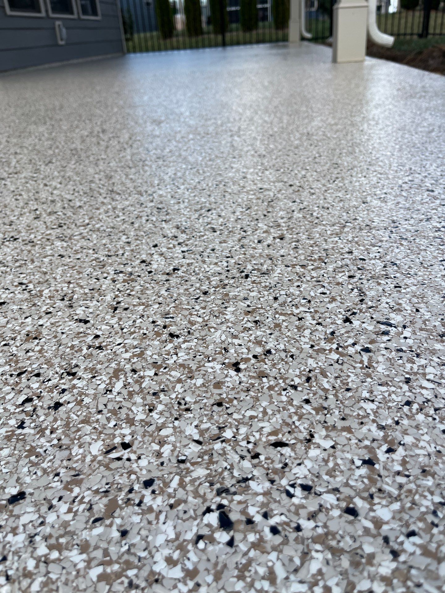 Patio Floor Coating using Shoreline by My Garage Floor Guys