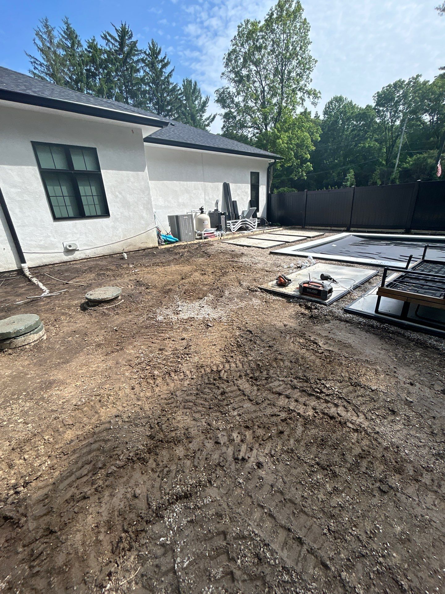 High-End Residential Turf Surrounding Pool in Powell by Southwest Greens Midwest