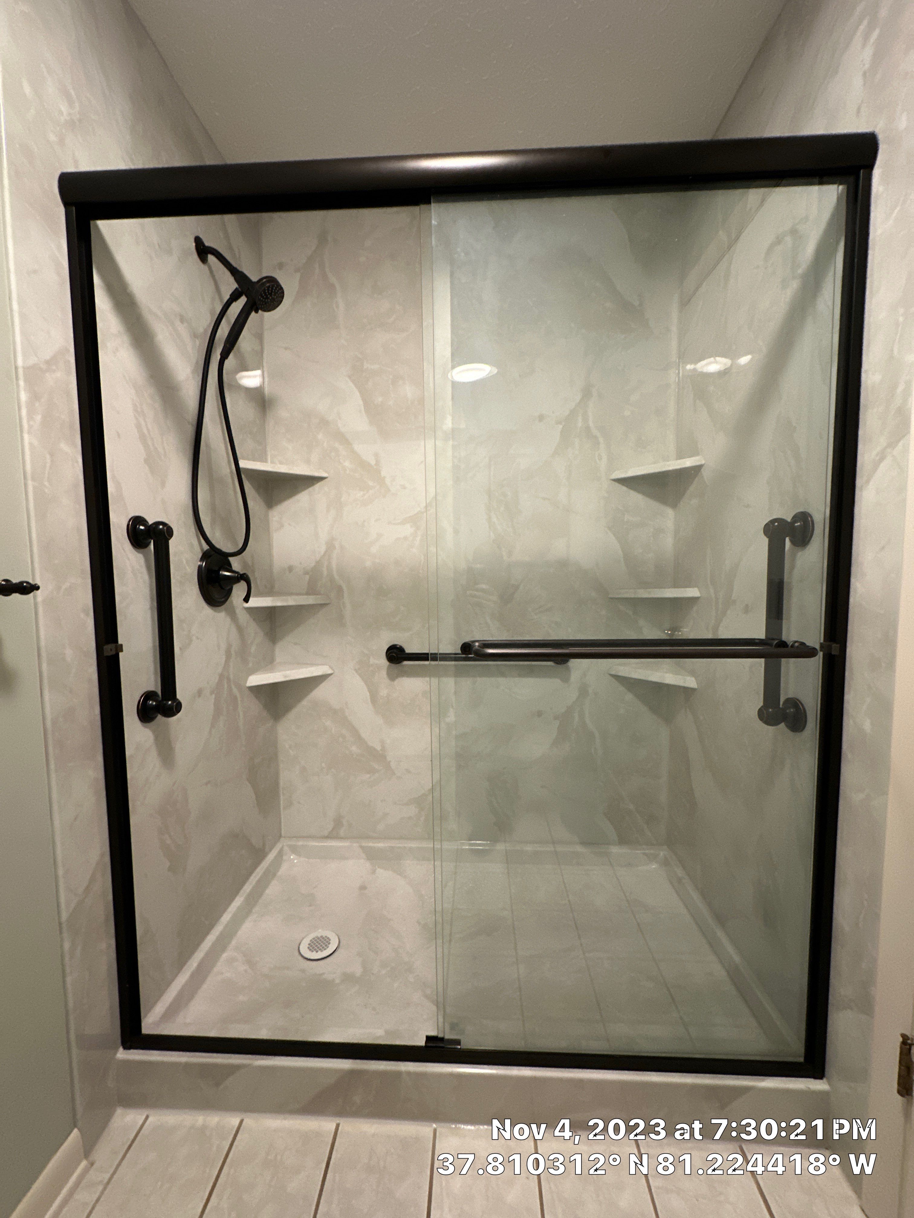 Tub to Shower Conversion using BCI Acrylic Shower System by Secure Construction Company Inc