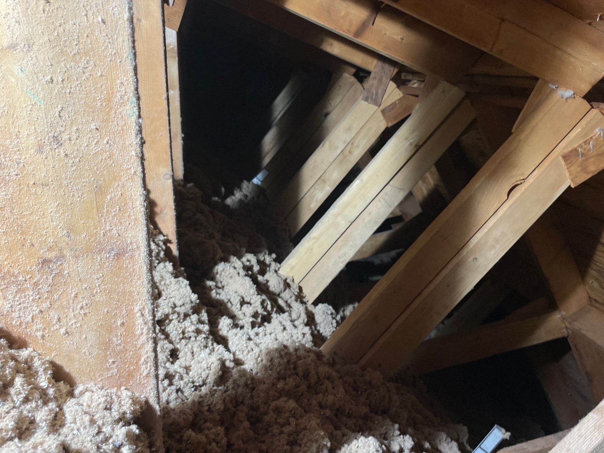 Attic Insulation using Green Fiber Sanctuary by NYS Foam & Energy