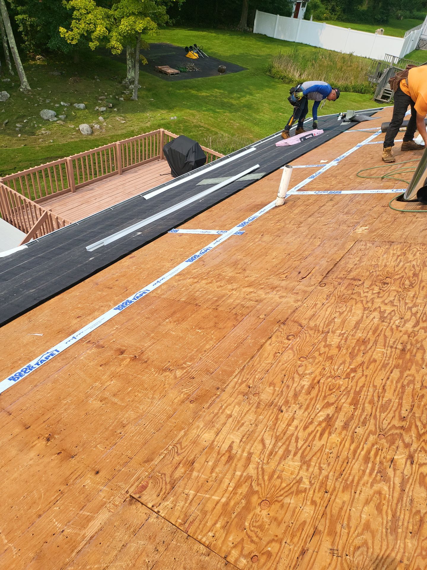 Residential Roofing Installation using Owens Corning TruDefinition Duration - Sand Castle by A Plus Exterior