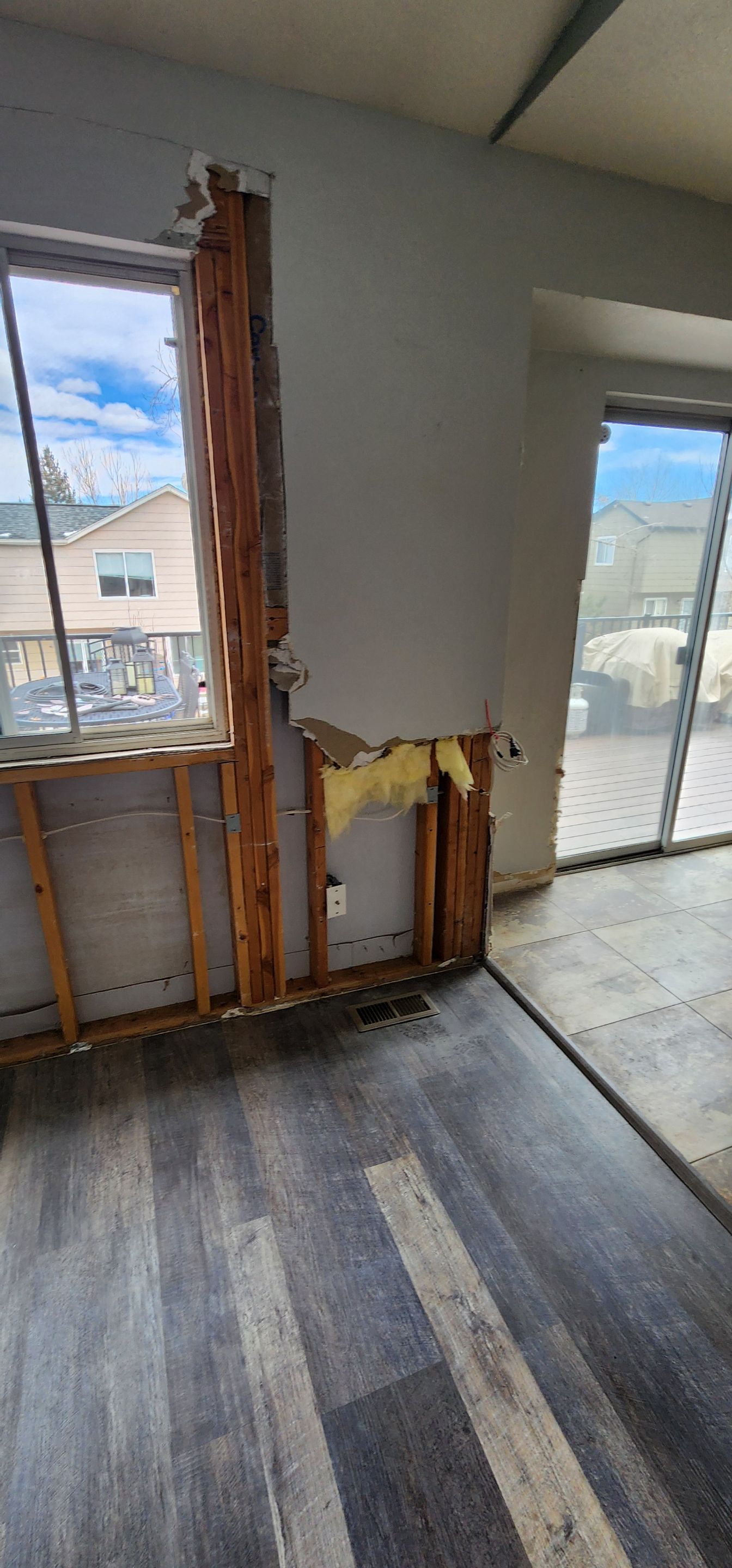 When the window and patio door was not in the right location for your dream Kitchen by 1st choice windows and siding