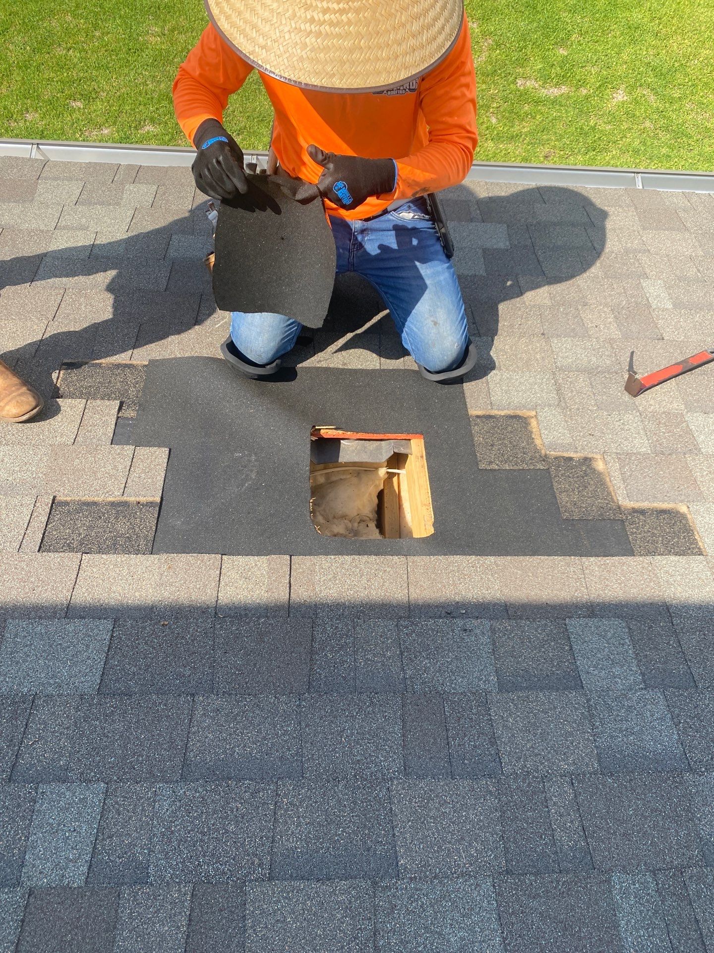 Hail Damage using Owen's Corning Duration (Lifetime) Shingles by Roof Repair Company