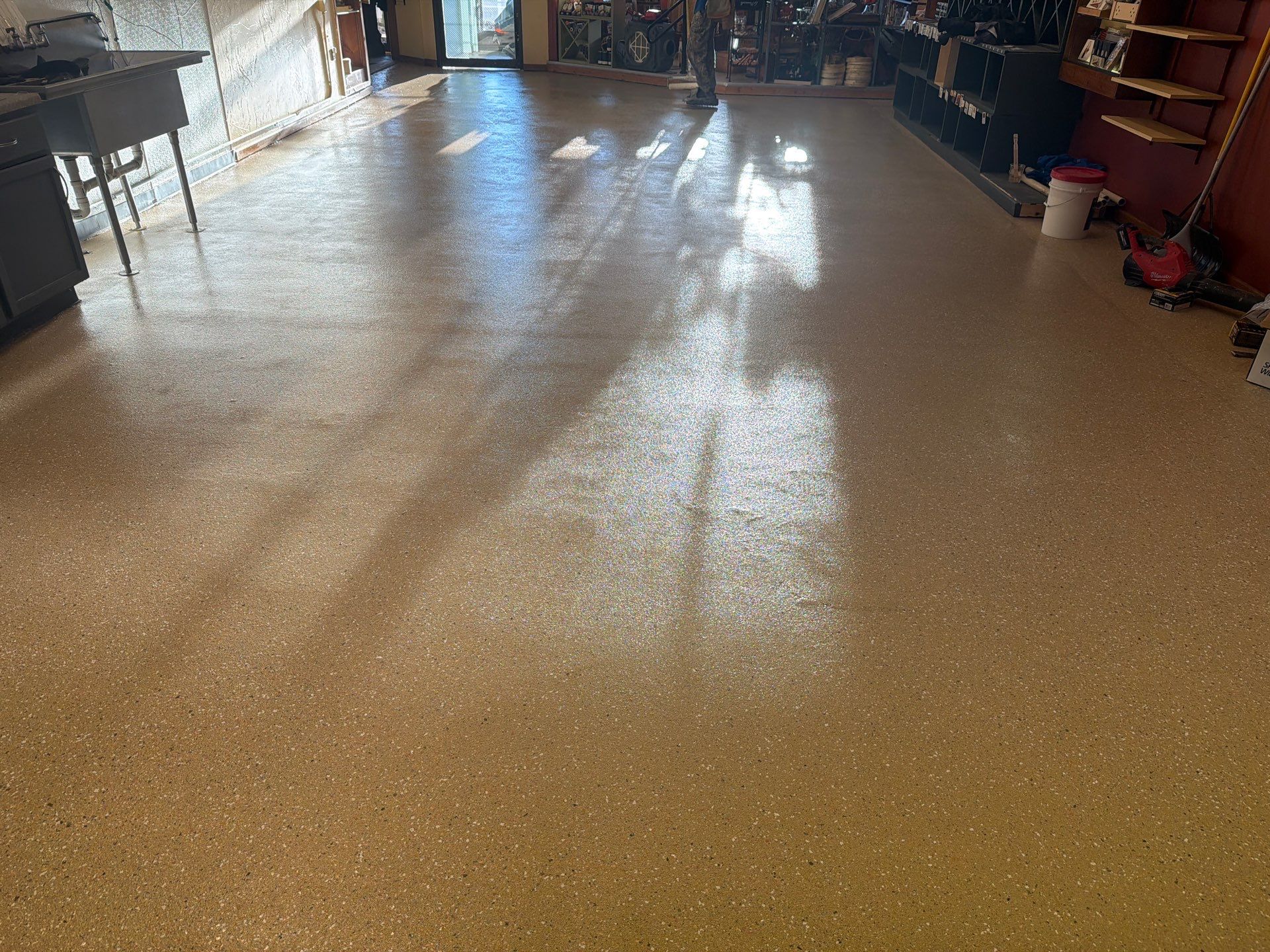 Epoxy Flooring Installation – Downtown Muskegon Commercial Space by Gordon Painting