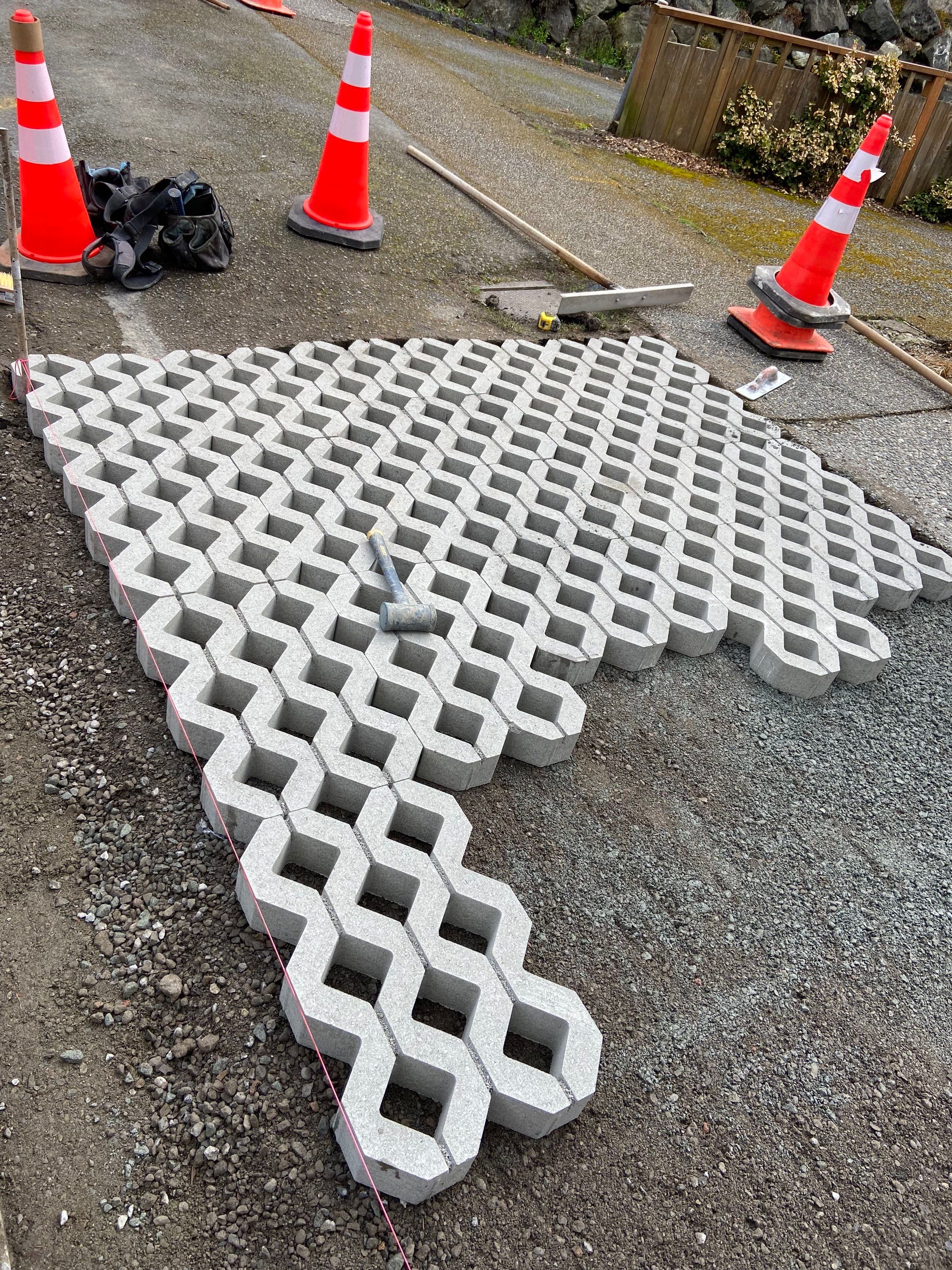 Russell | Turfstone Pavers Driveway  by Jireh Asphalt & Concrete Inc 