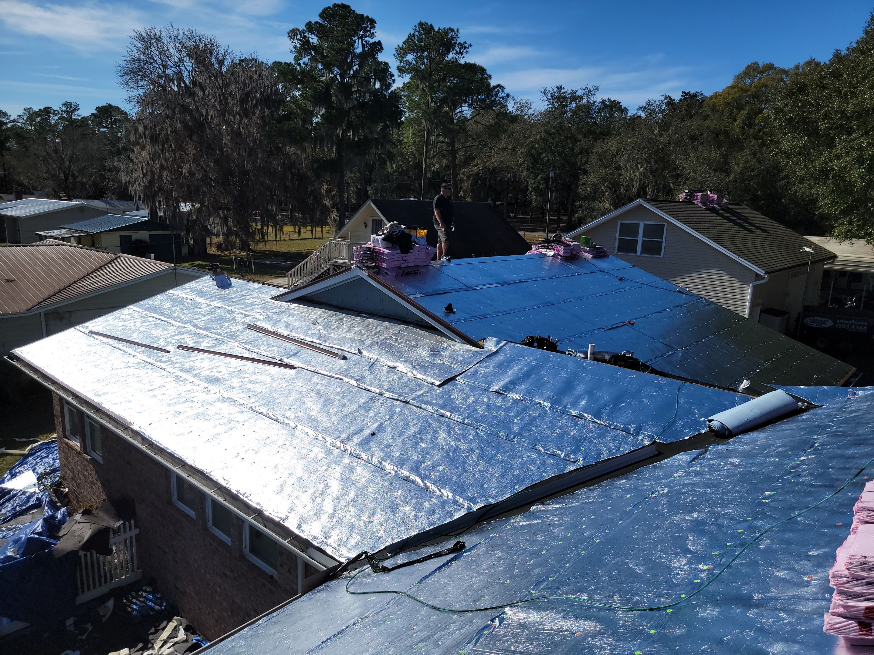 Residential Roofing Installation using Owens Corning TruDefinition Duration Shingles by Galaxy Builders, Inc.