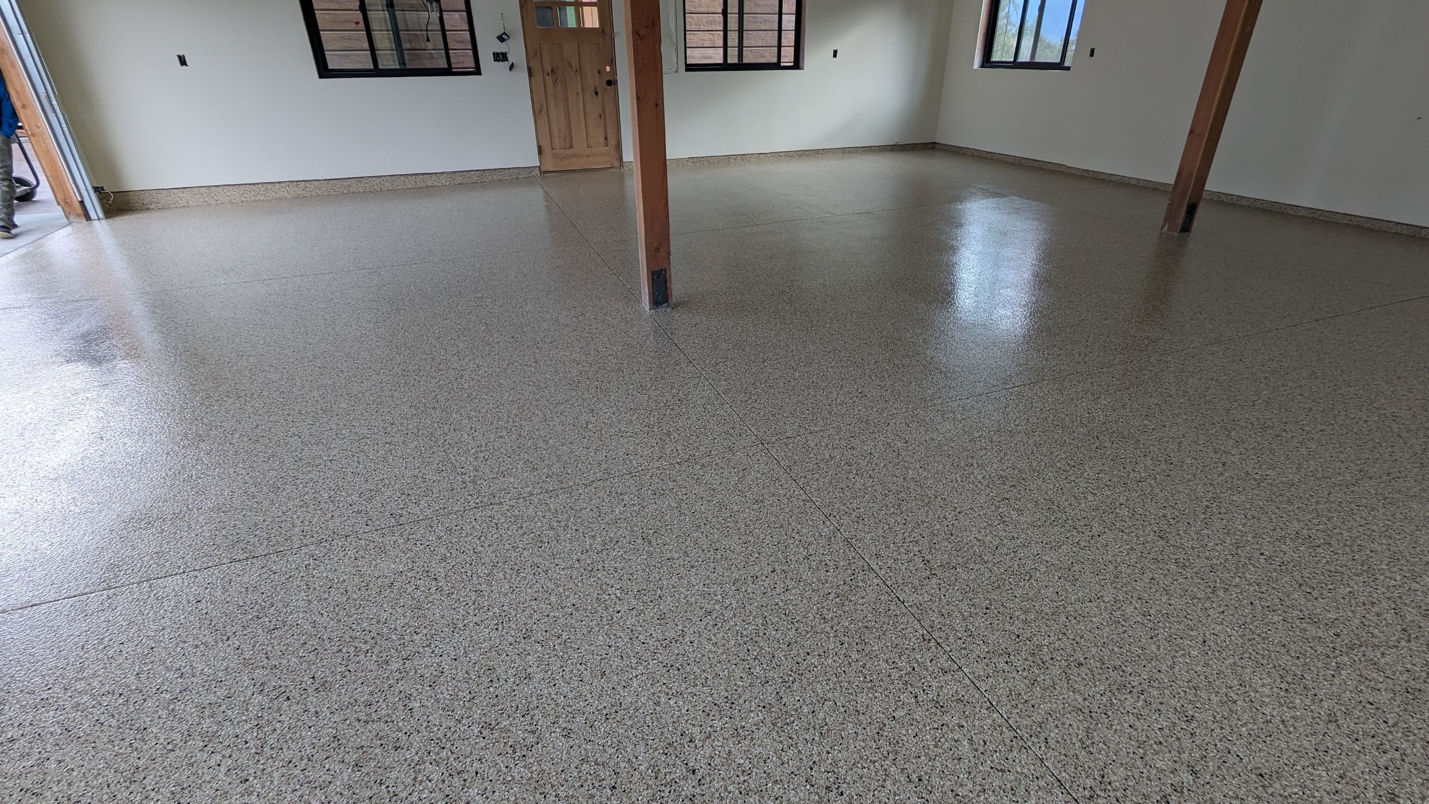 Garage Transformation using Driftwood by Croc Coatings, LLC