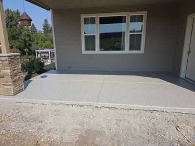 Patio Transformation using Pebble Beach