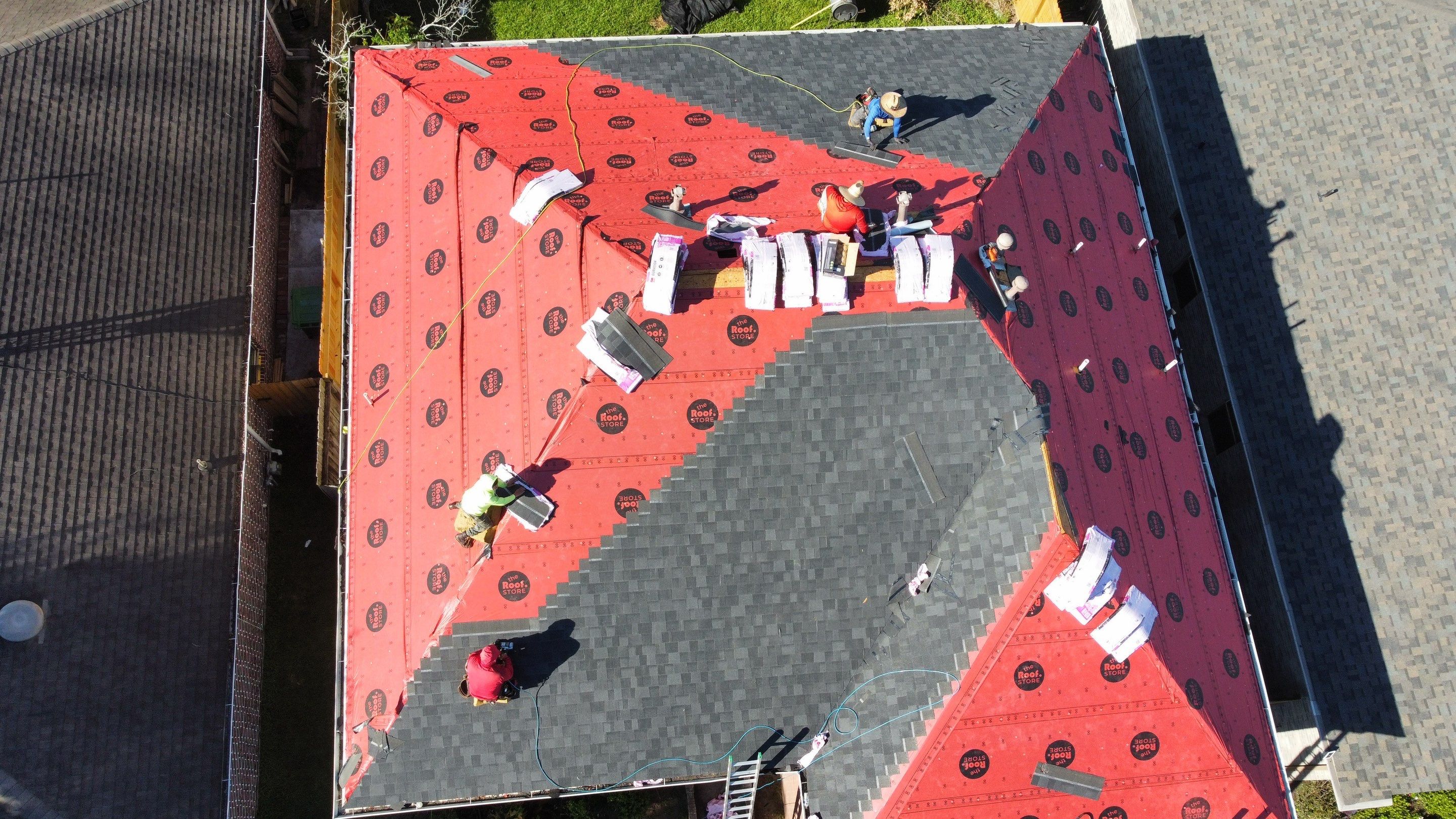 Reroof Project after Storm Beryl by Berry Good Roofing 