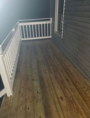 Deck Installation using Pressure treated railing