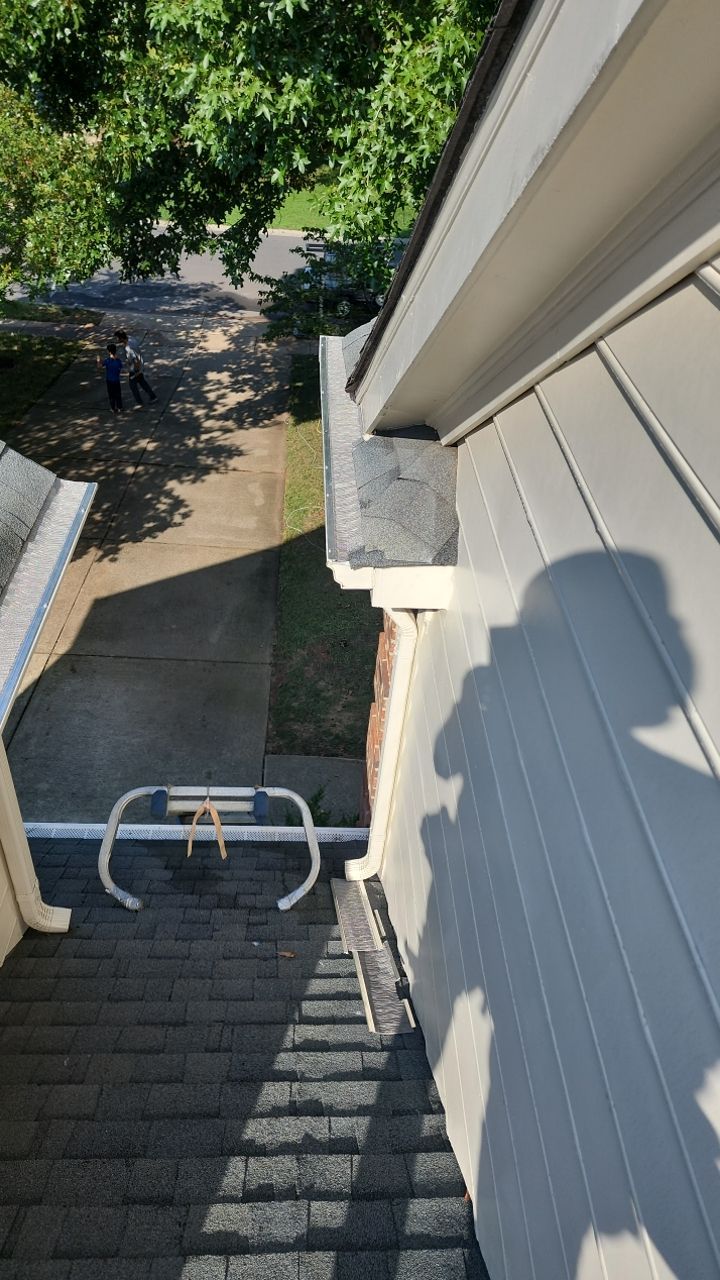 Gutter Guard Instalation using Leaf Blaster Pro by Power Wash Masters LLC